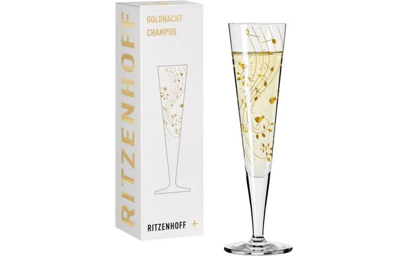 Ritzenhoff Champagnerglas »Goldfarbennacht No 2. 205 ml, 1 Stück, Transparent« von Ritzenhoff