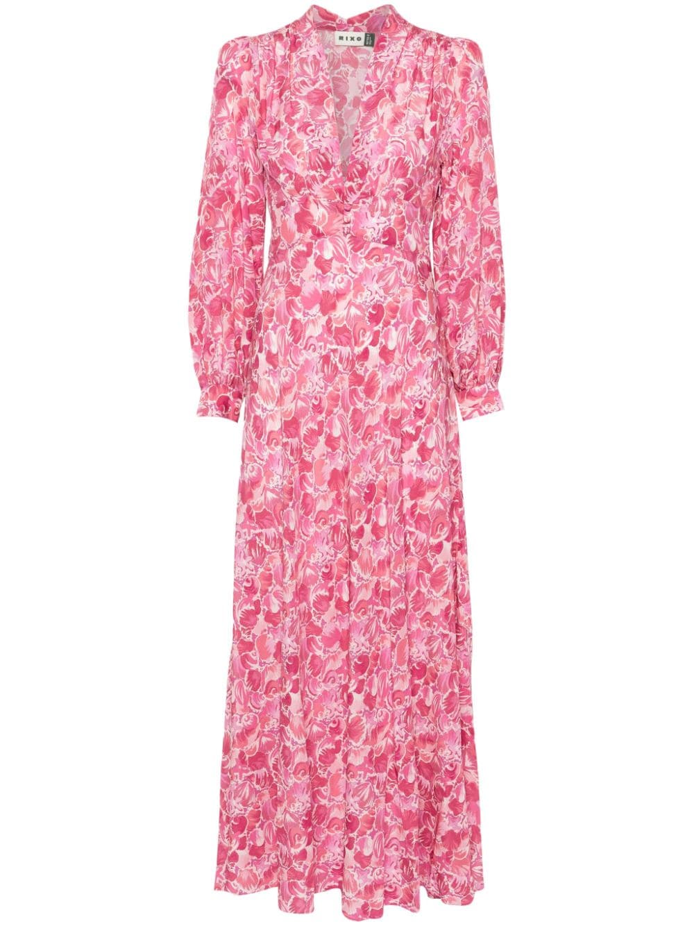 Rixo Emory abstract-print maxi dress - Pink von Rixo