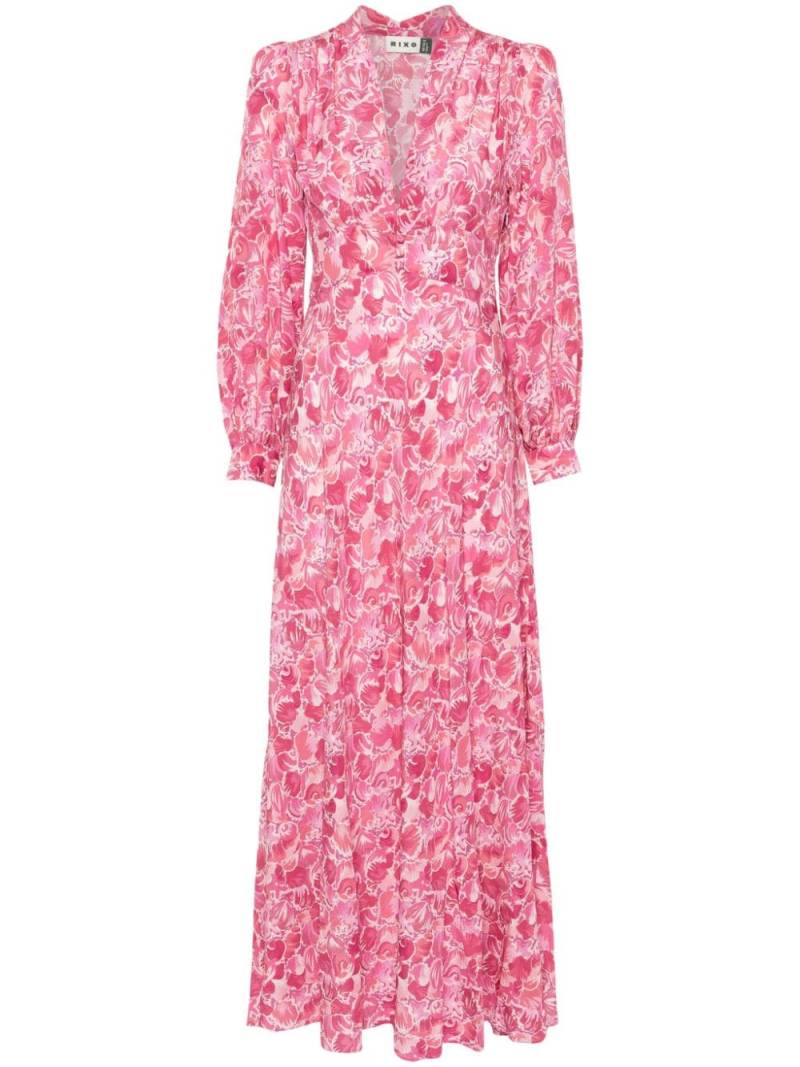 Rixo Emory abstract-print maxi dress - Pink von Rixo