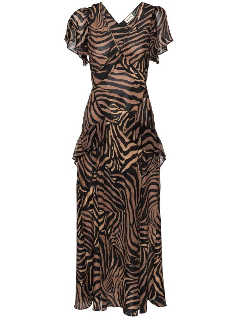 Rixo Evie silk midi dress - Brown von Rixo