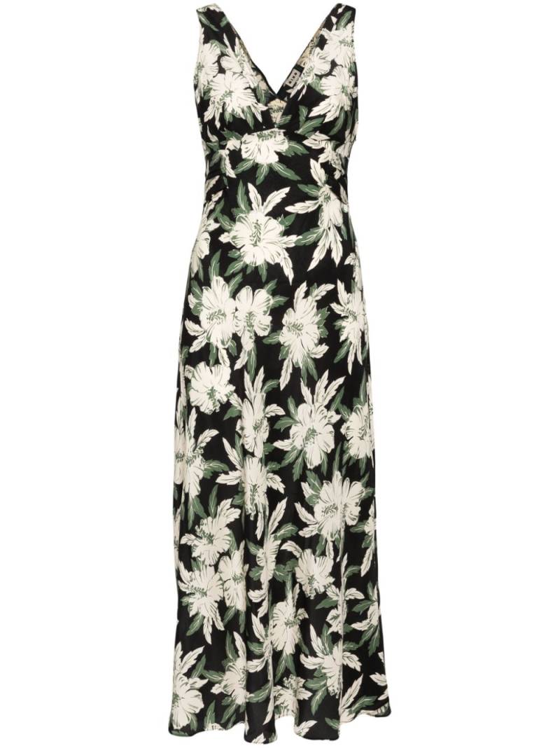 Rixo Lauriane silk midi dress - Black von Rixo