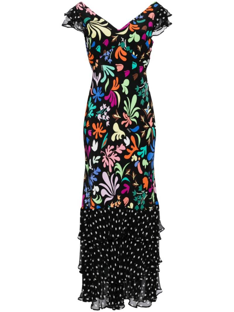 Rixo Ossy Silk maxi dress - Black von Rixo