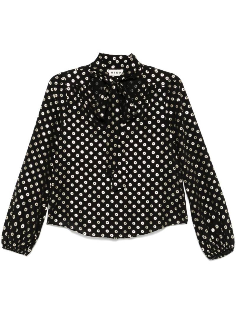 Rixo floral-print blouse - Black von Rixo