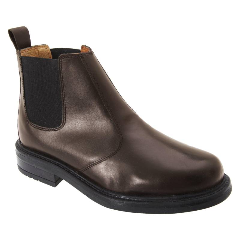 Chelsea Leder Stiefeletten Herren Braun 48 von Roamers