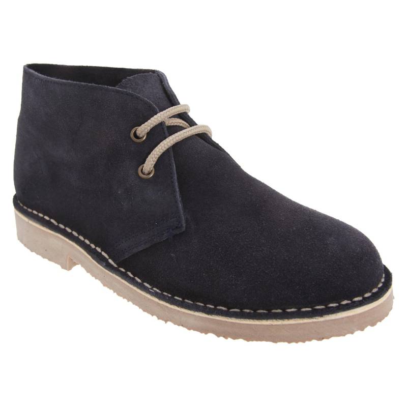 Desertboots Schnürschuhe Halbschuhe, Wildleder Damen Marine 48 von Roamers