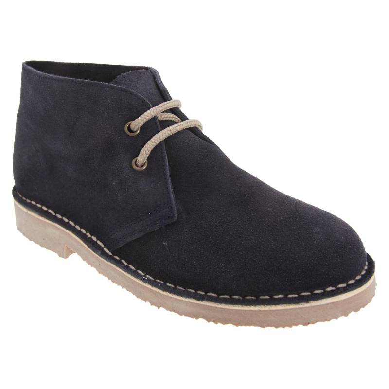 Desertboots Schnürschuhe Halbschuhe, Wildleder Herren Marine 48 von Roamers