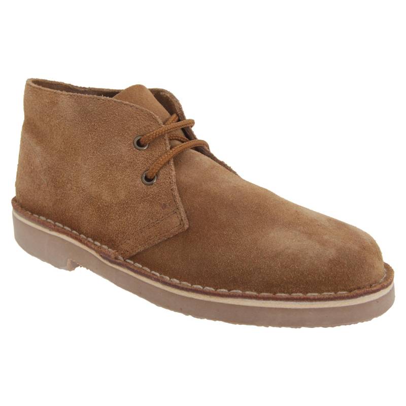 Desertboots Schnürschuhe Halbschuhe, Wildleder Herren Sand 37 von Roamers