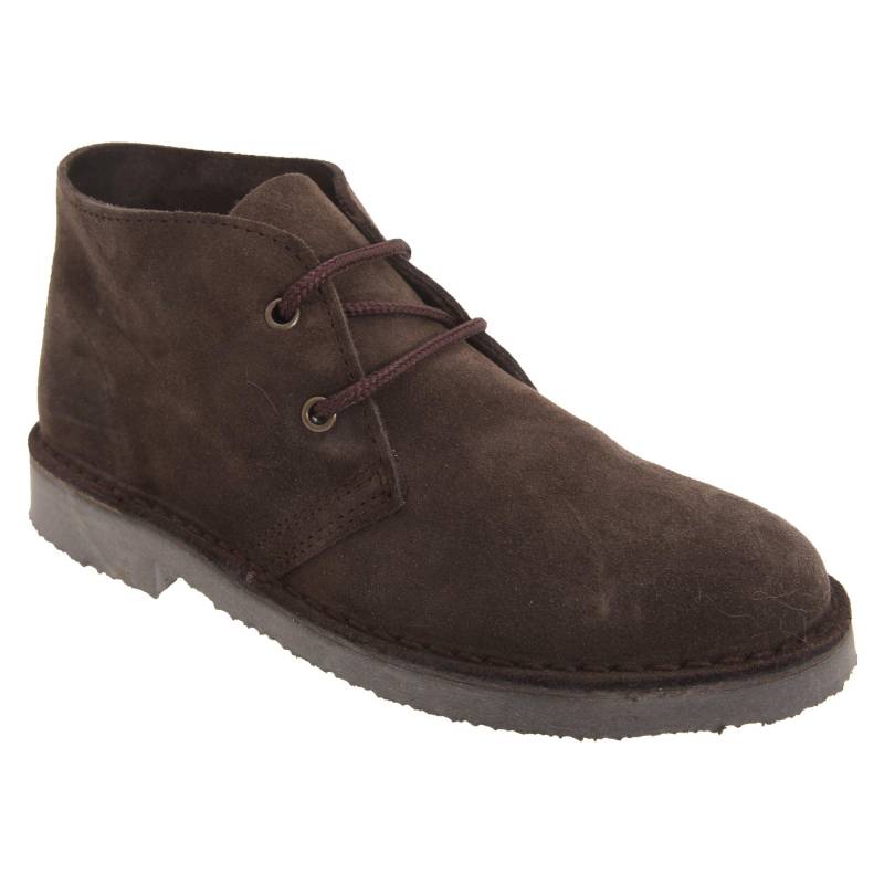 Roamers - DesertBoots Schnürschuhe Halbschuhe, Wildleder, für Herren, Braun, Größe 37 von Roamers