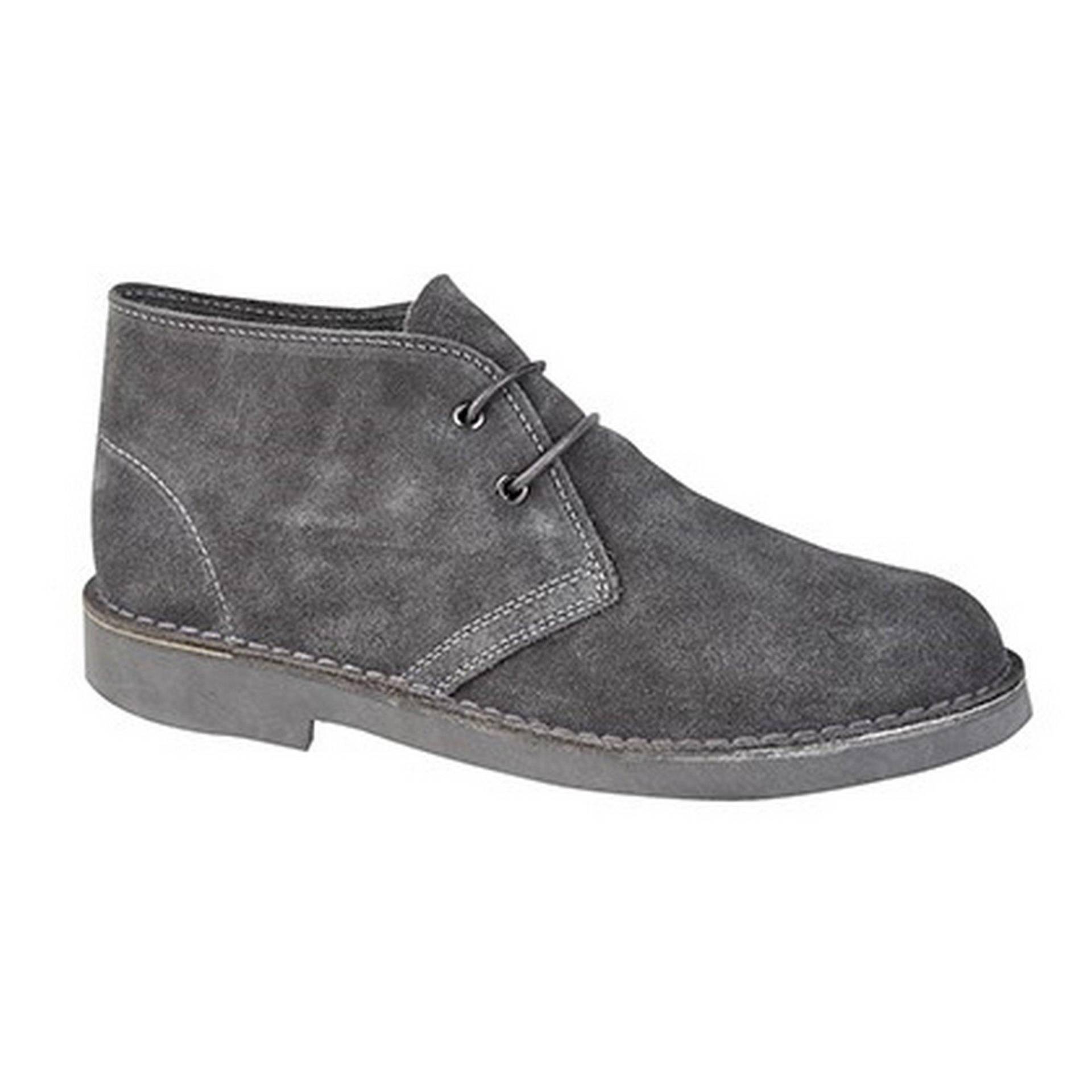 Desertboots Schnürschuhe Halbschuhe, Wildleder Herren Grau 38 von Roamers