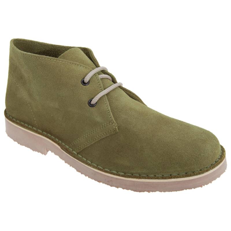 Roamers - Wildleder Wüsten Schuhe ohne Futter, für Herren, Khaki, Größe 40.5 von Roamers