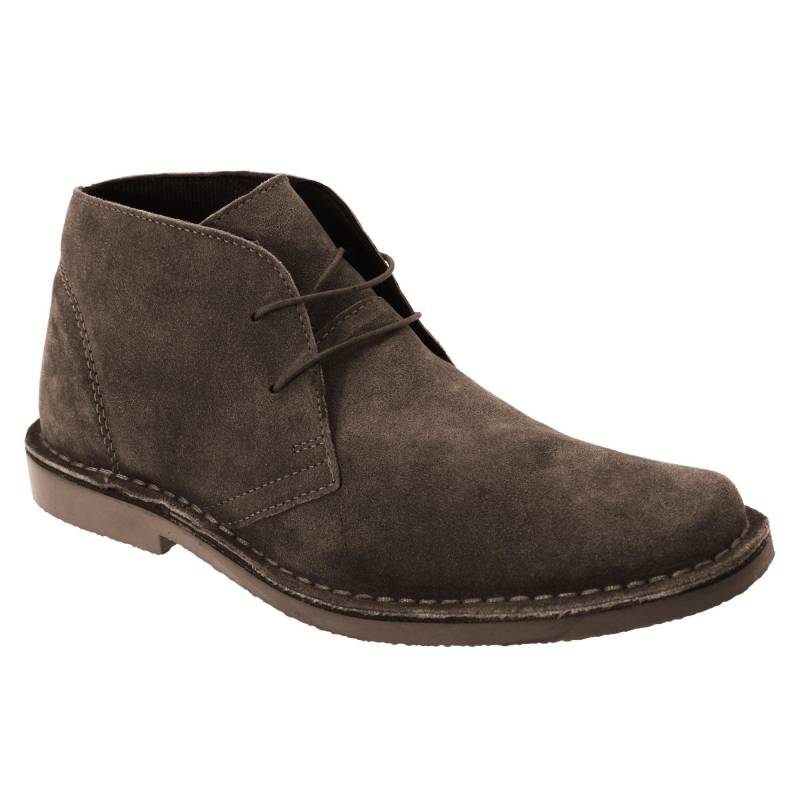 Schnürschuhe Schnürhalbschuhe Desertboots, Wildleder Herren Braun 43 von Roamers