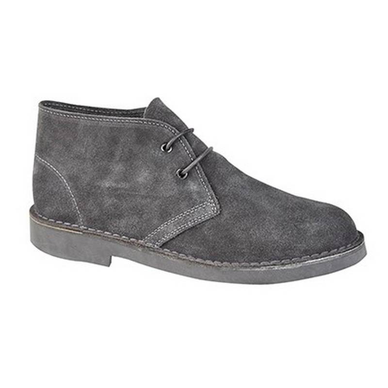 Desertboots Schnürschuhe Halbschuhe, Wildleder Herren Grau 37 von Roamers