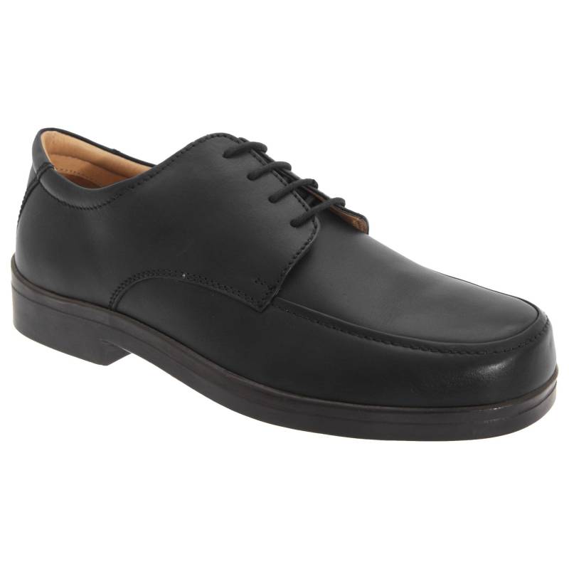 Schnürschuhe, Extra Breit Herren Schwarz 40.5 von Roamers