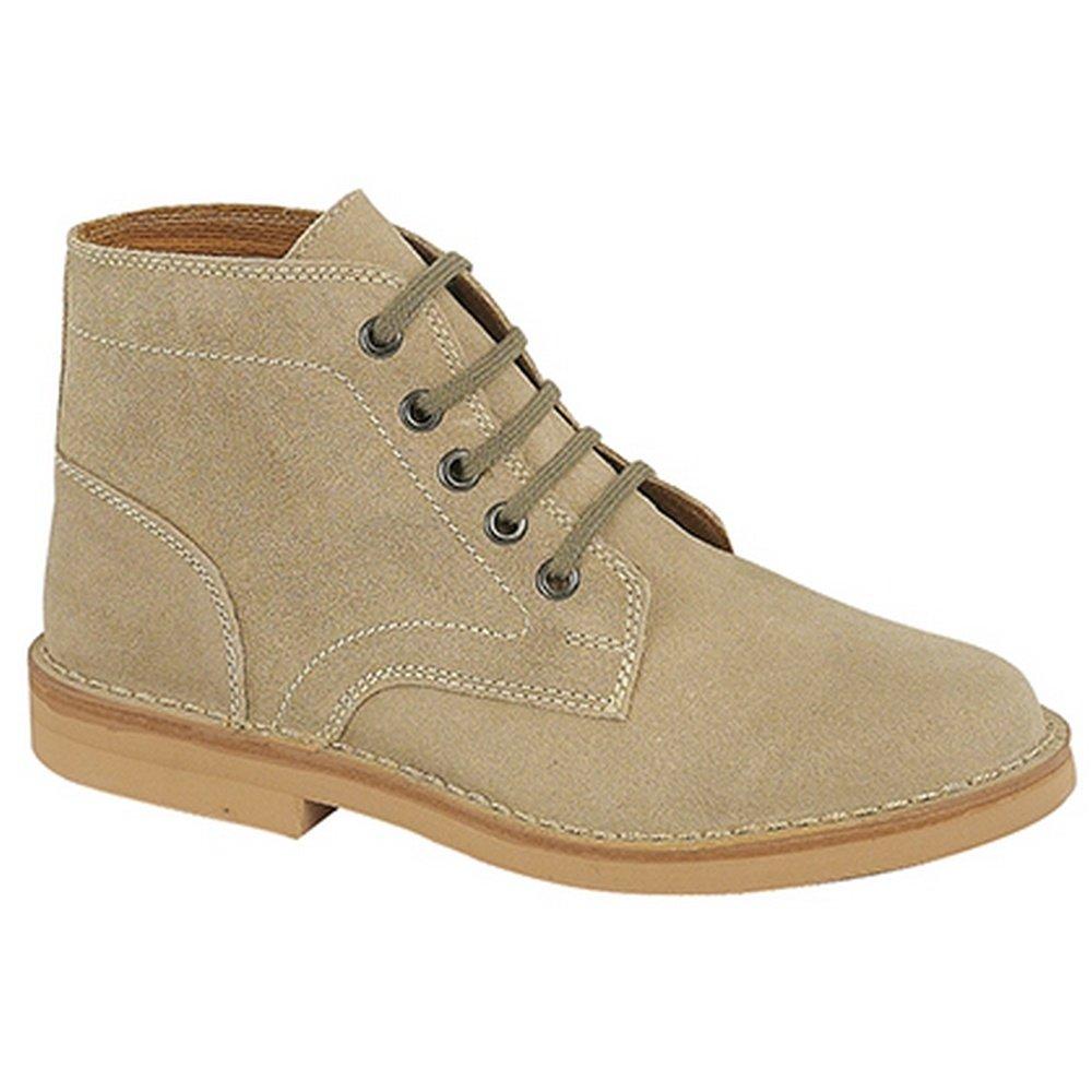 Roamers - Wildleder Freizeit Stiefel, für Herren, Taupe, Größe 45.5 von Roamers