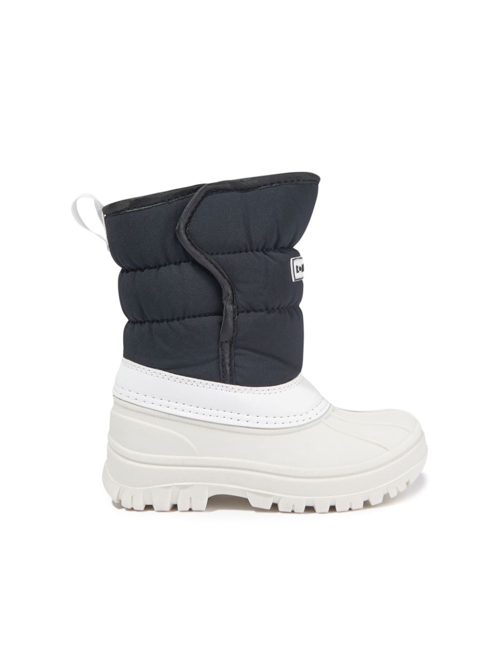 Roarsome logo-appliqué quilted snow boots - Black von Roarsome