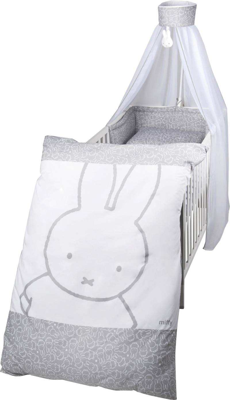 roba® Himmelbettgarnitur »miffy®«, 4-tlg., mit Bettwäsche, Nestchen und Himmel von Roba®