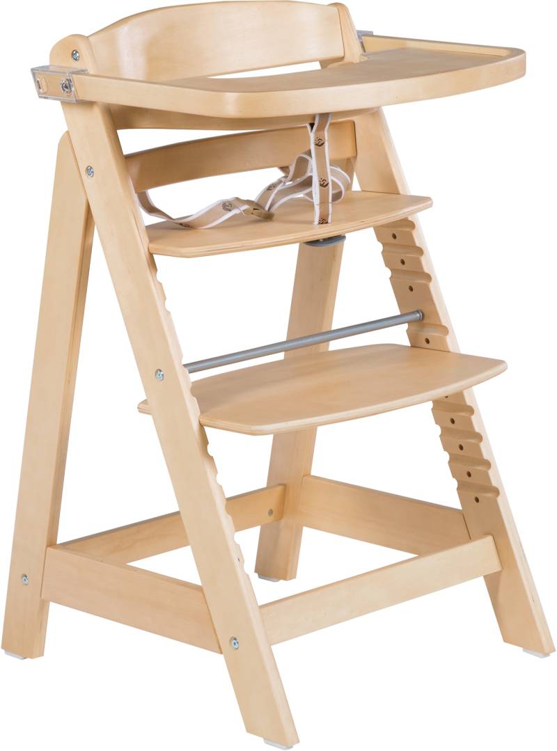 roba® Hochstuhl »Treppenhochstuhl Sit Up Click & Fun, natur«, aus Holz von Roba®