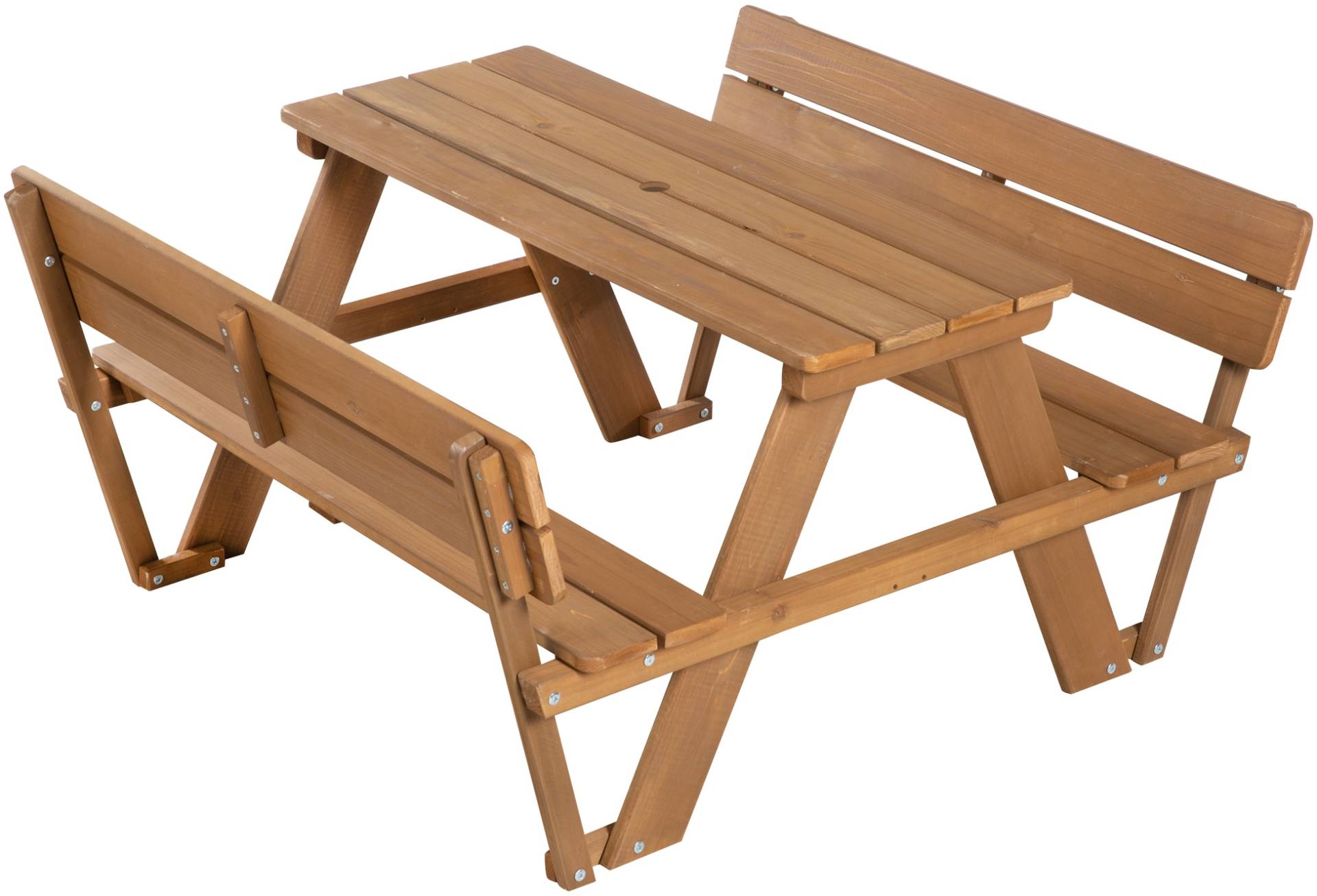 roba® Kindersitzgruppe »Picknick for 4 Outdoor Deluxe, Teakholz-Optik«, mit Lehne von Roba®