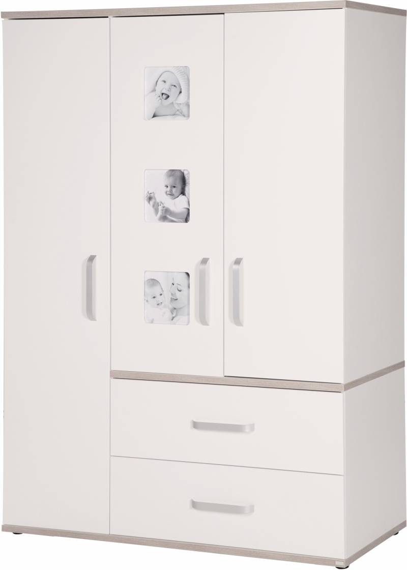 roba® Kleiderschrank »Moritz, 3-türig, Kinderkleiderschrank«, mit integrierten Bilderrahmen an den Türen; Made in Europe von Roba®