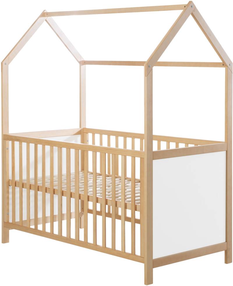 roba® Babybett »Hausbett 70/140, natur«, FSC®-Holz aus gewissenhaft bewirtschafteten Wäldern von Roba®