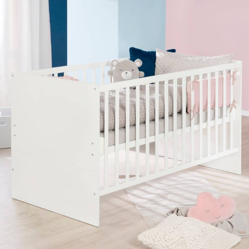 roba® Babybett »Kombi-Kinderbett Anton, 70x140 cm«, (1 tlg.), 3-fach verstellbar und herausnehmbare Schlupfsprossen von Roba®