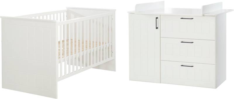 roba® Babymöbel-Set »Sylt«, (Spar-Set, 2 tlg., Kinderbett, Wickelkommode), mit Kinderbett & Wickelkommode; Made in Europe von Roba®