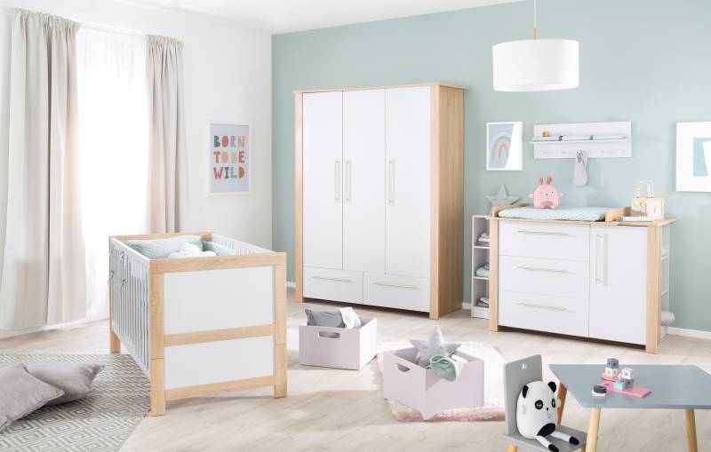 roba® Babyzimmer-Komplettset »Matilda«, (Set, 3 tlg., Gitterbett, Wickelkommode, Kleiderschrank) von Roba®