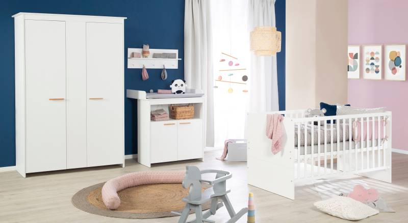 roba® Babyzimmer-Komplettset »roba Anton«, (Set, 3 tlg., bestehend aus Kombi-Kinderbett, Kleiderschrank und Wickelkommode) von Roba®