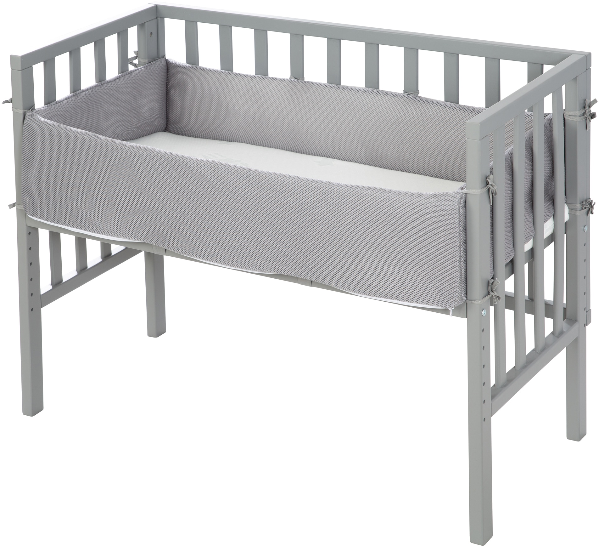 roba® Beistellbett »Safe Asleep® 2in1, Style taupe«, mit Matratze, Nestchen und Sicherheitsbarriere von Roba®