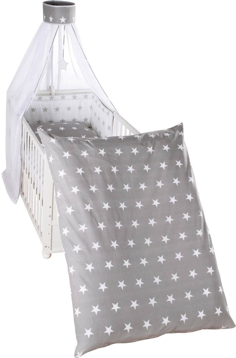 roba® Himmelbettgarnitur »Little Stars, wendbar«, 4-tlg., mit Bettwäsche, Nestchen und Himmel von Roba®