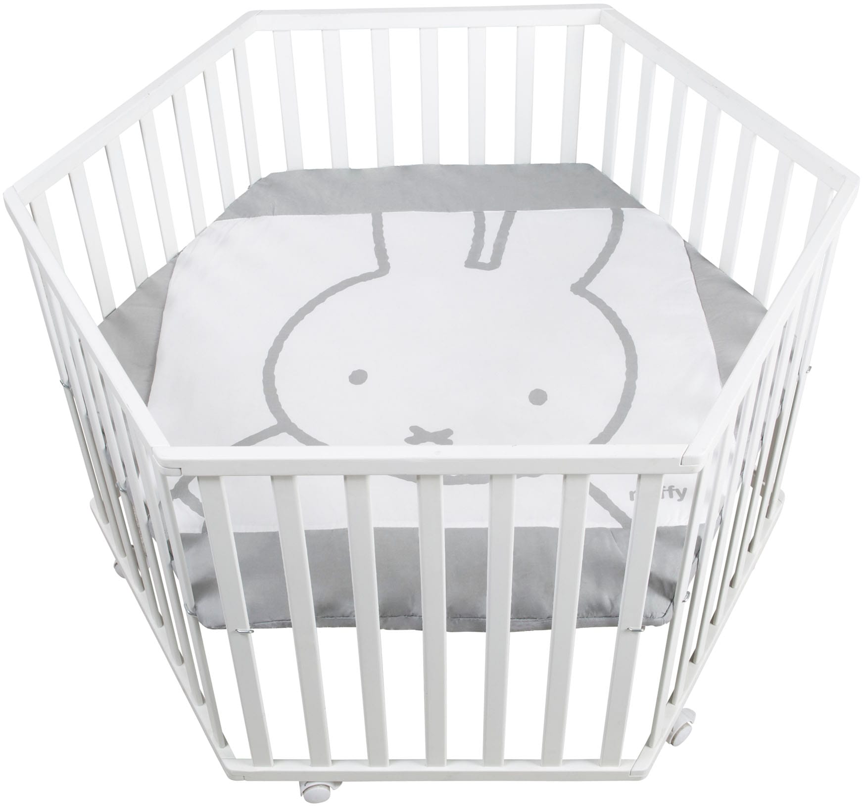 roba® Laufgitter »miffy®, weiss, 6-eckig«, bis 15 kg, mit Stoffeinlage von Roba®