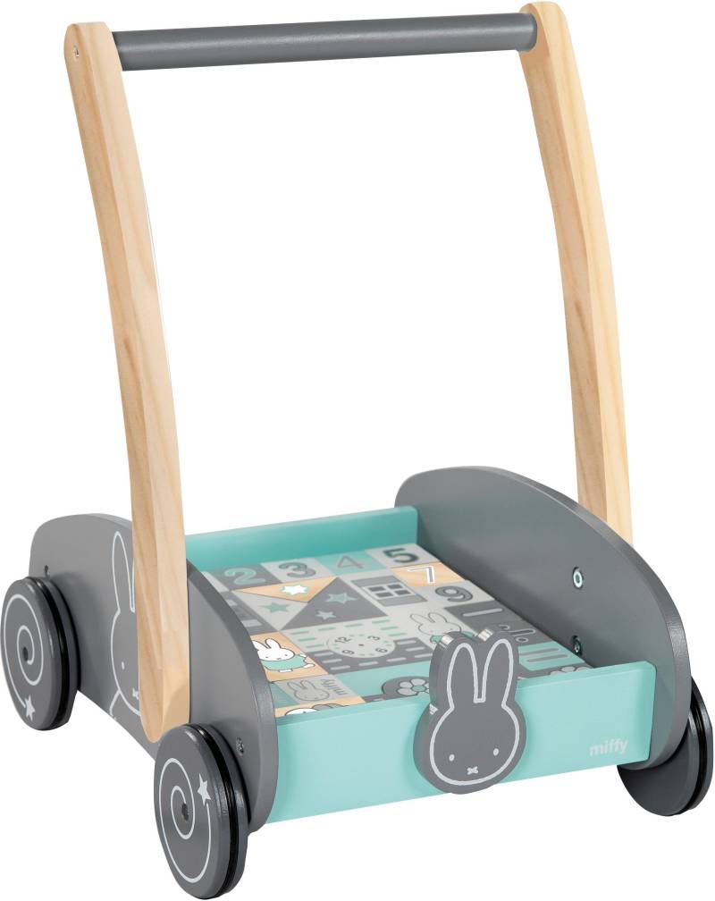 roba® Lauflernwagen »miffy®«, mit 35-teiligem Holzbausteine-Set von Roba®