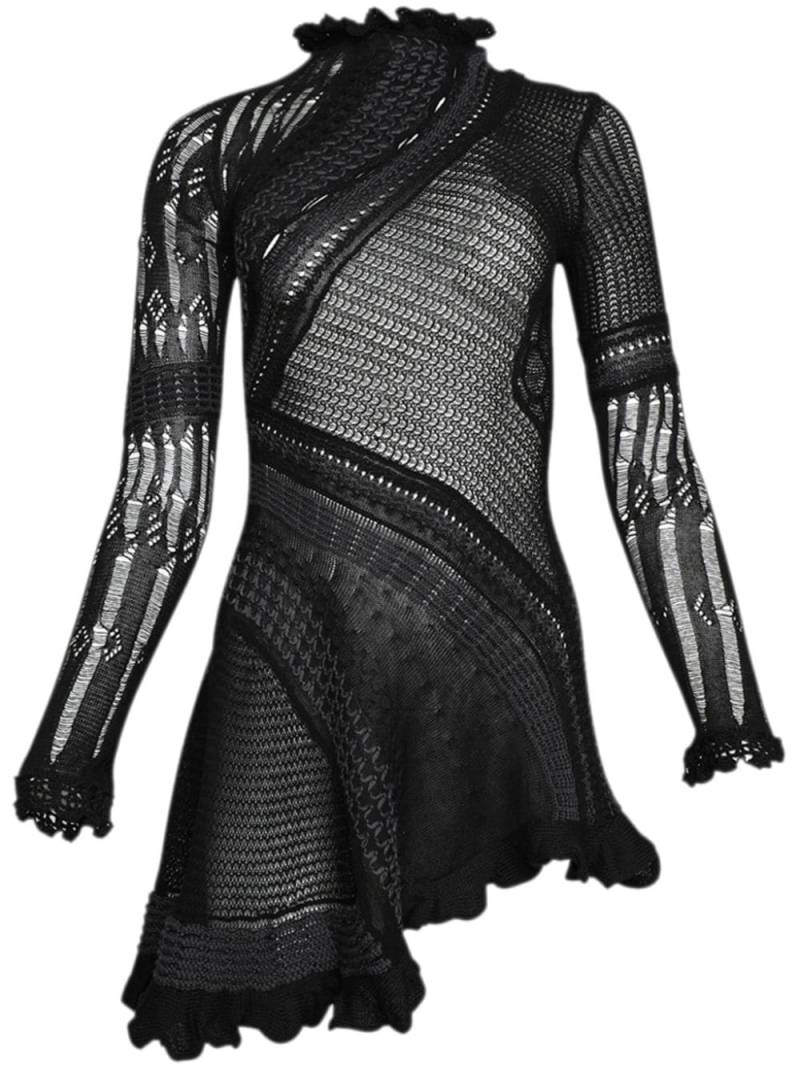 Roberta Einer Ali crochet-knit minidress - Black von Roberta Einer