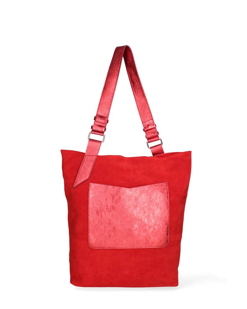 Schultertasche Damen Rot Bunt ONE SIZE von Roberta Rossi