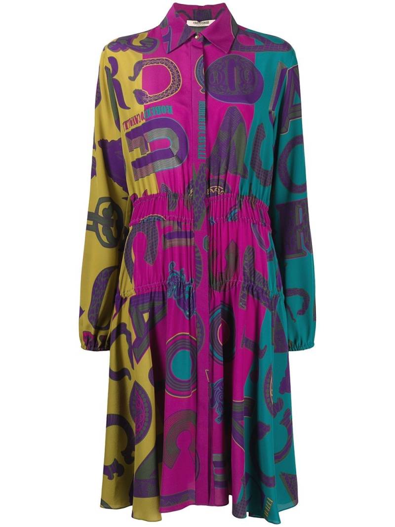 Roberto Cavalli Cavalli Mania print shirt dress - 09000 von Roberto Cavalli