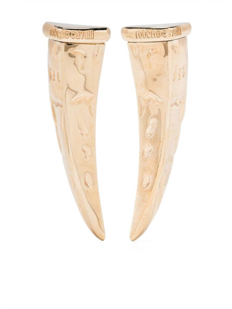 Roberto Cavalli Fang drop earrings - Gold von Roberto Cavalli