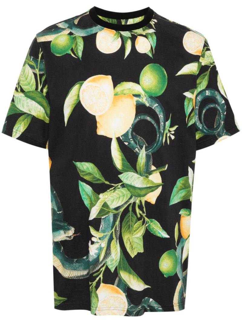 Roberto Cavalli Lemon-print cotton T-shirt - Black von Roberto Cavalli