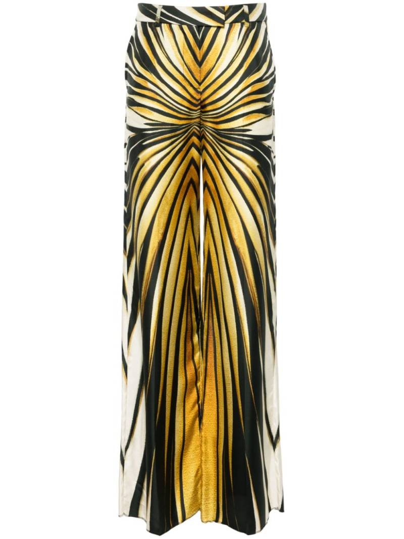 Roberto Cavalli Ray Of Gold palazzo pants - Yellow von Roberto Cavalli