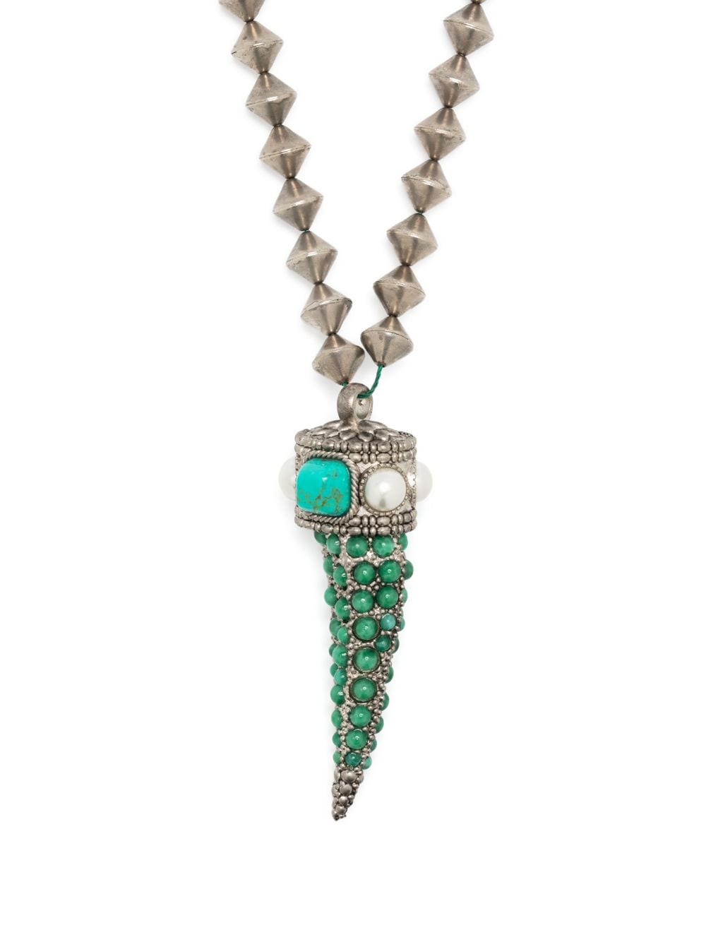 Roberto Cavalli Tiger Tooth gemstone necklace - Silver von Roberto Cavalli