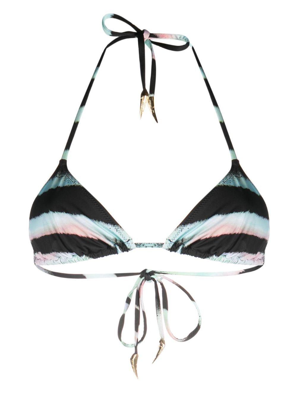 Roberto Cavalli animal-print bikini top - Black von Roberto Cavalli