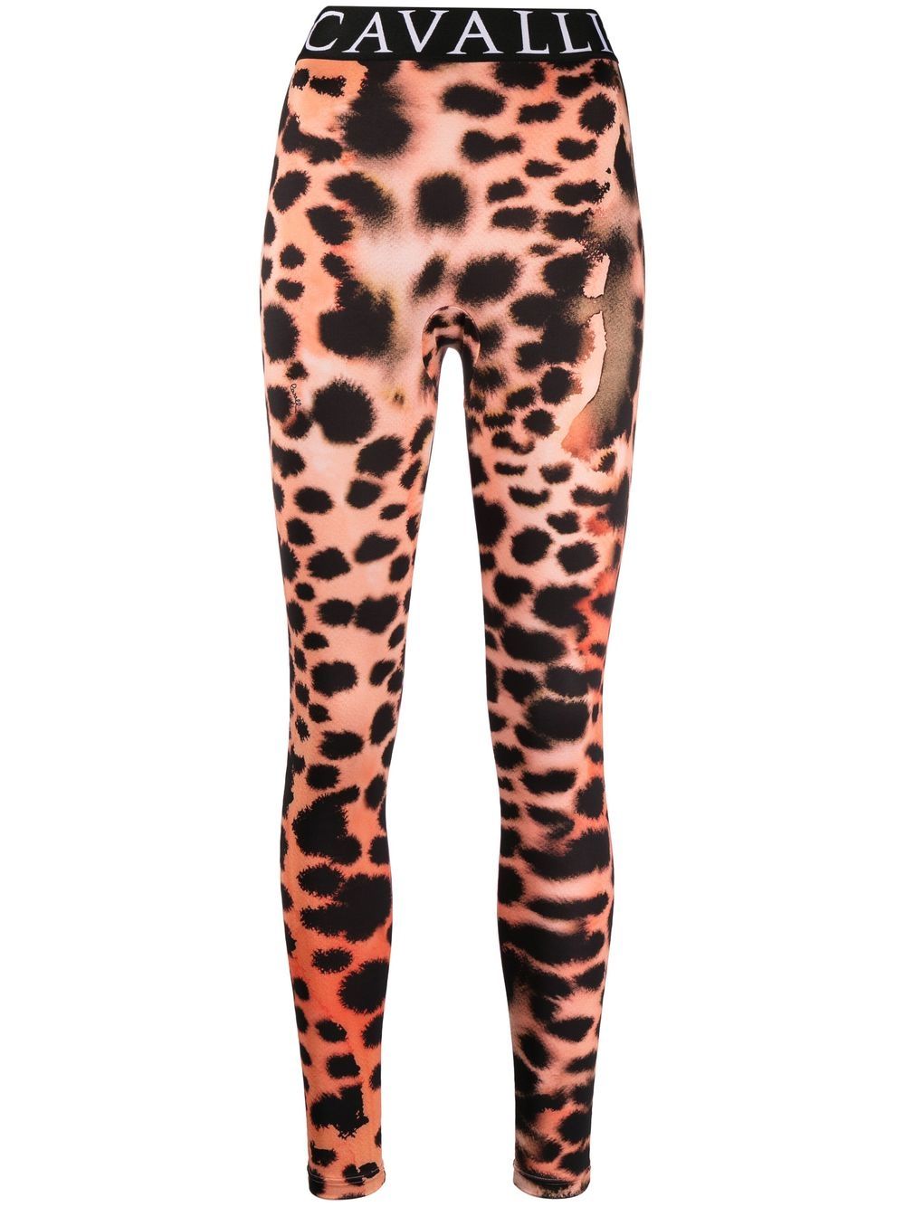 Roberto Cavalli animal-print high-waist leggings - Neutrals von Roberto Cavalli