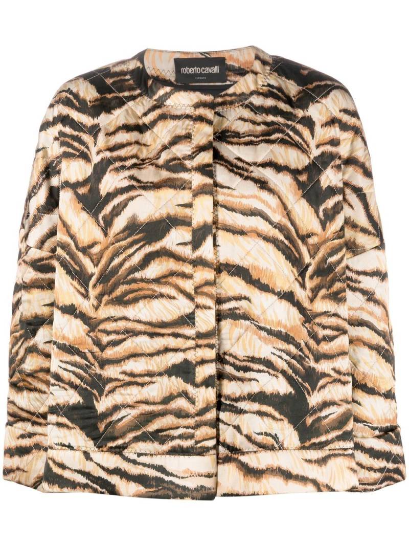 Roberto Cavalli animal-print jacket - Neutrals von Roberto Cavalli