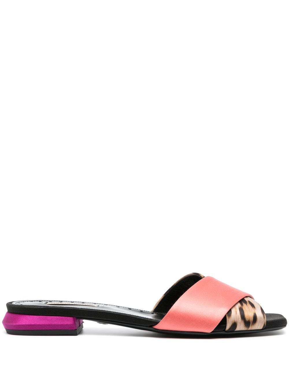 Roberto Cavalli cross-over strap sandals - Pink von Roberto Cavalli