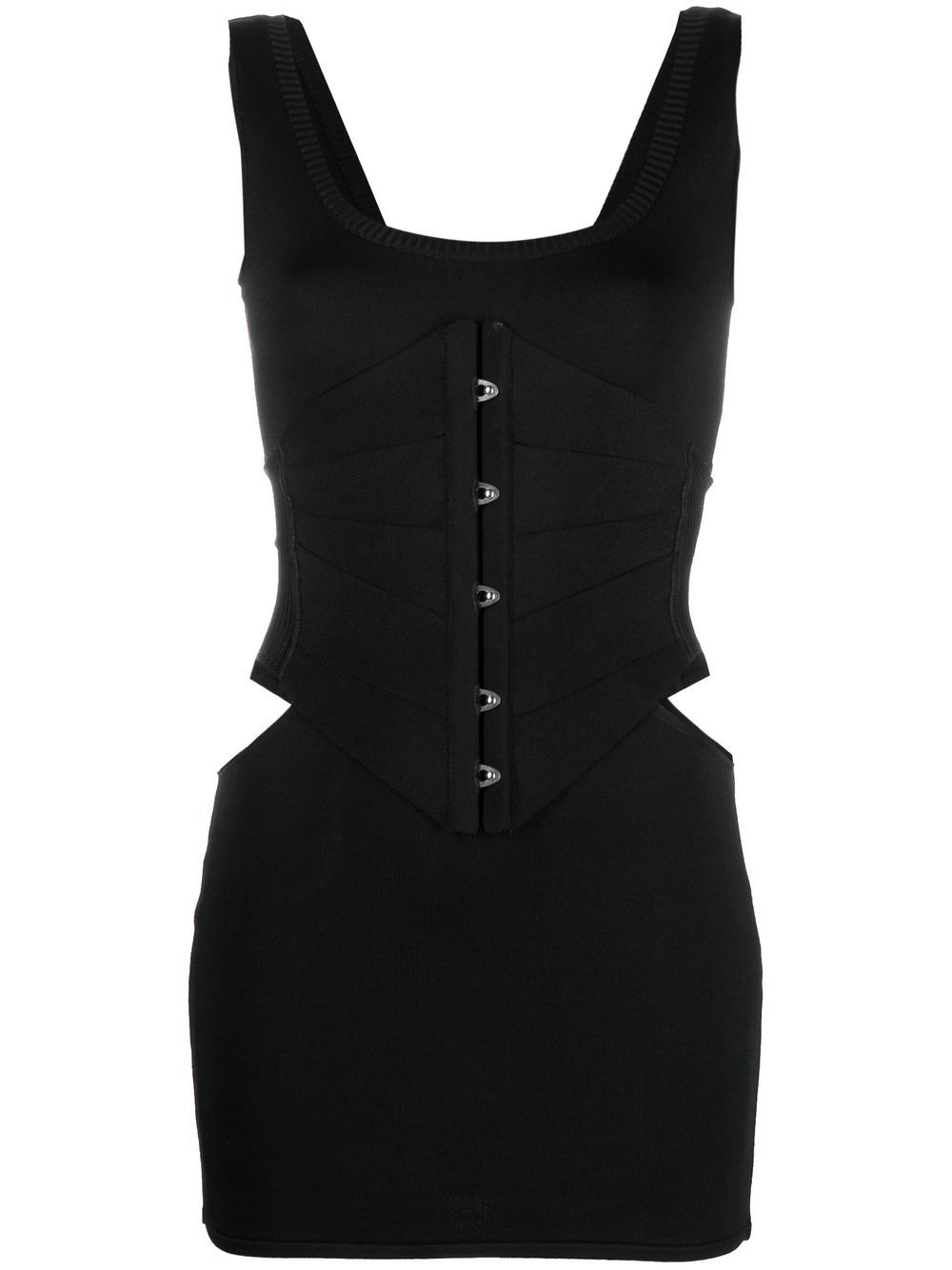 Roberto Cavalli cut-out corset mini dress - Black von Roberto Cavalli