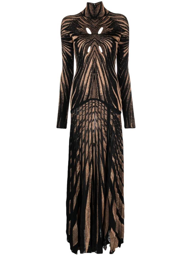 Roberto Cavalli cut-out detail long dress - 01080 MULTICOLOR von Roberto Cavalli