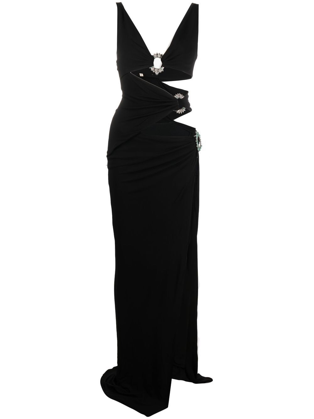 Roberto Cavalli cut-out side-slit gown - Black von Roberto Cavalli