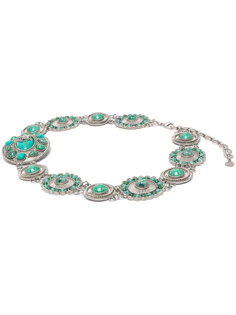 Roberto Cavalli gemstone-embellished chain belt - Silver von Roberto Cavalli