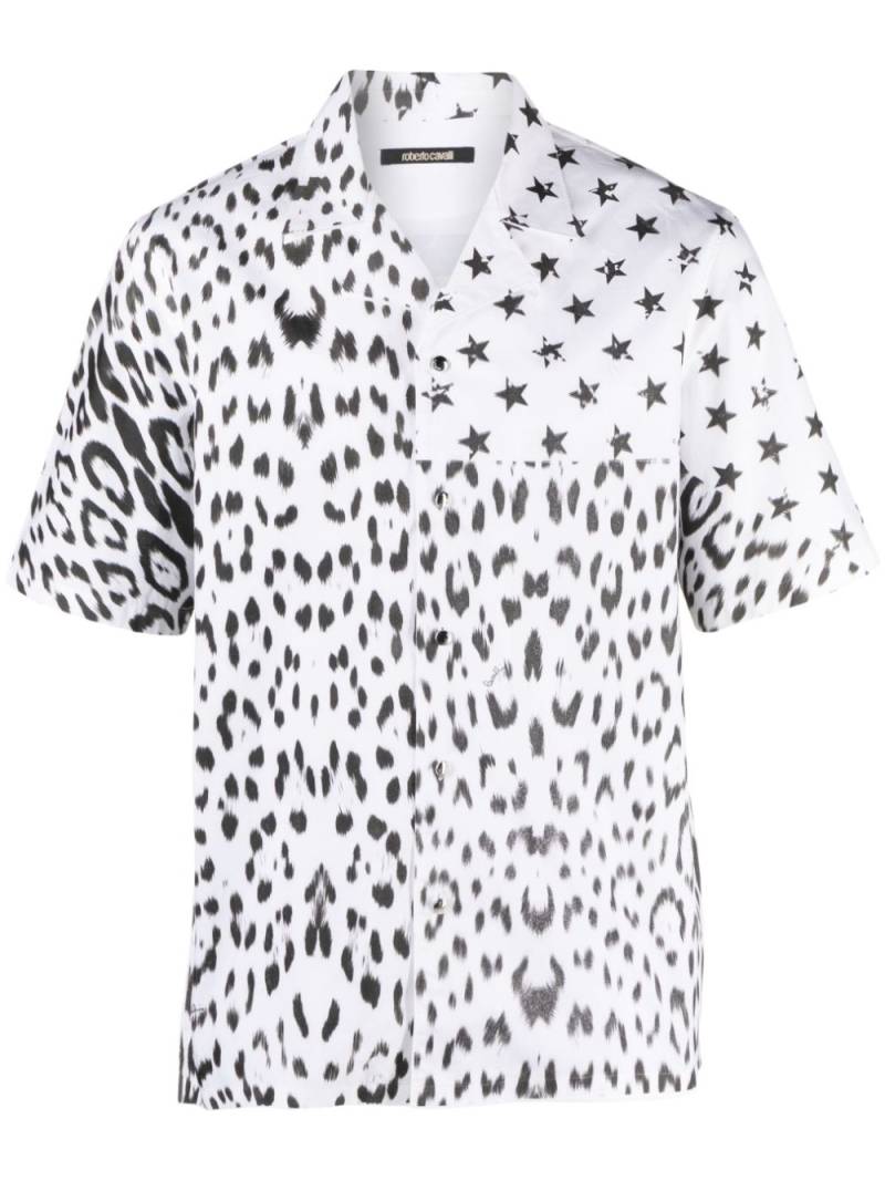 Roberto Cavalli graphic-print shirt - White von Roberto Cavalli