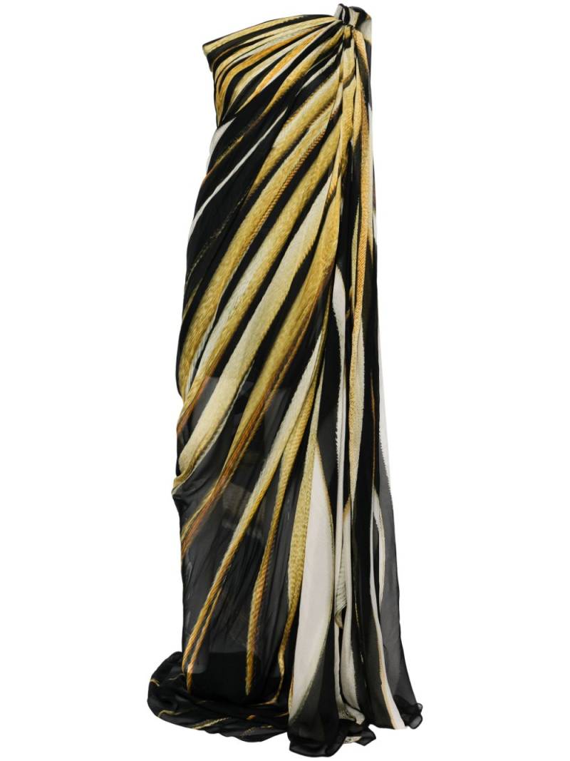 Roberto Cavalli graphic-printed dress - Black von Roberto Cavalli