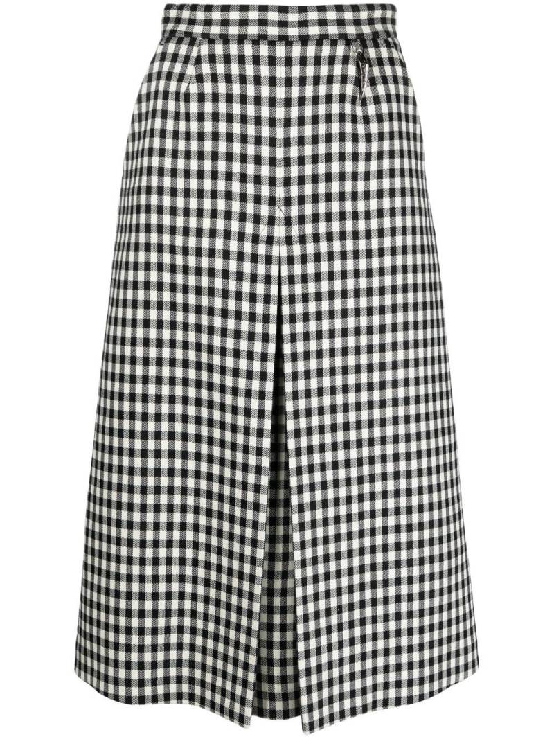 Roberto Cavalli high-waisted gingham-check skirt - Black von Roberto Cavalli